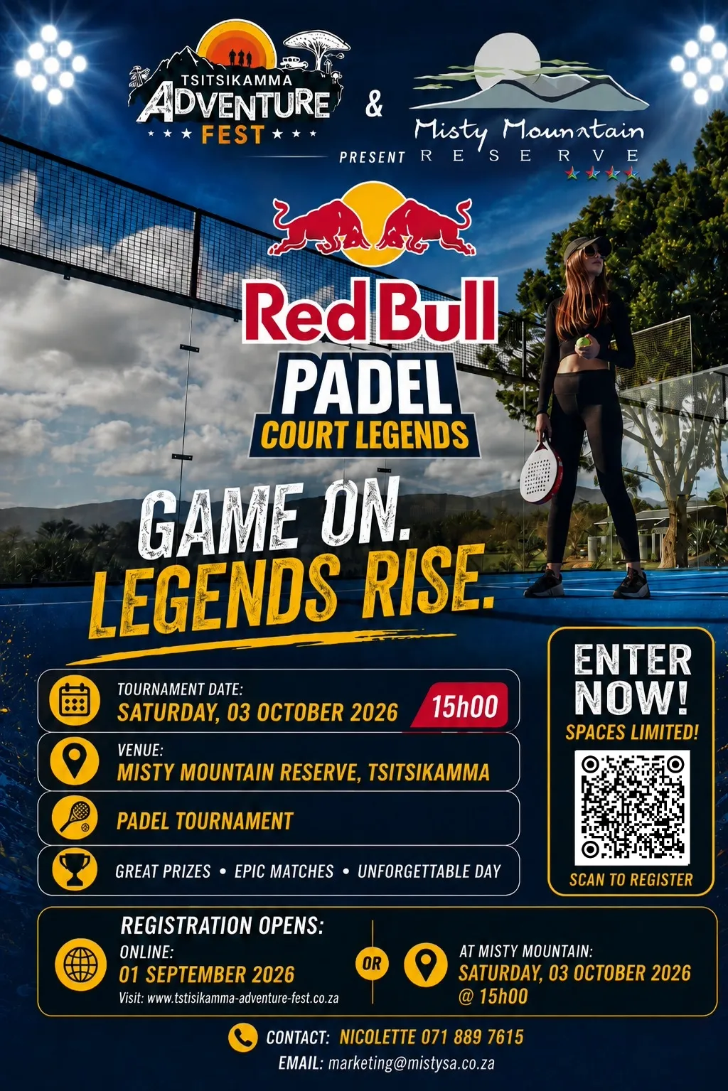 Red Bull Padel Court Legends event artwork