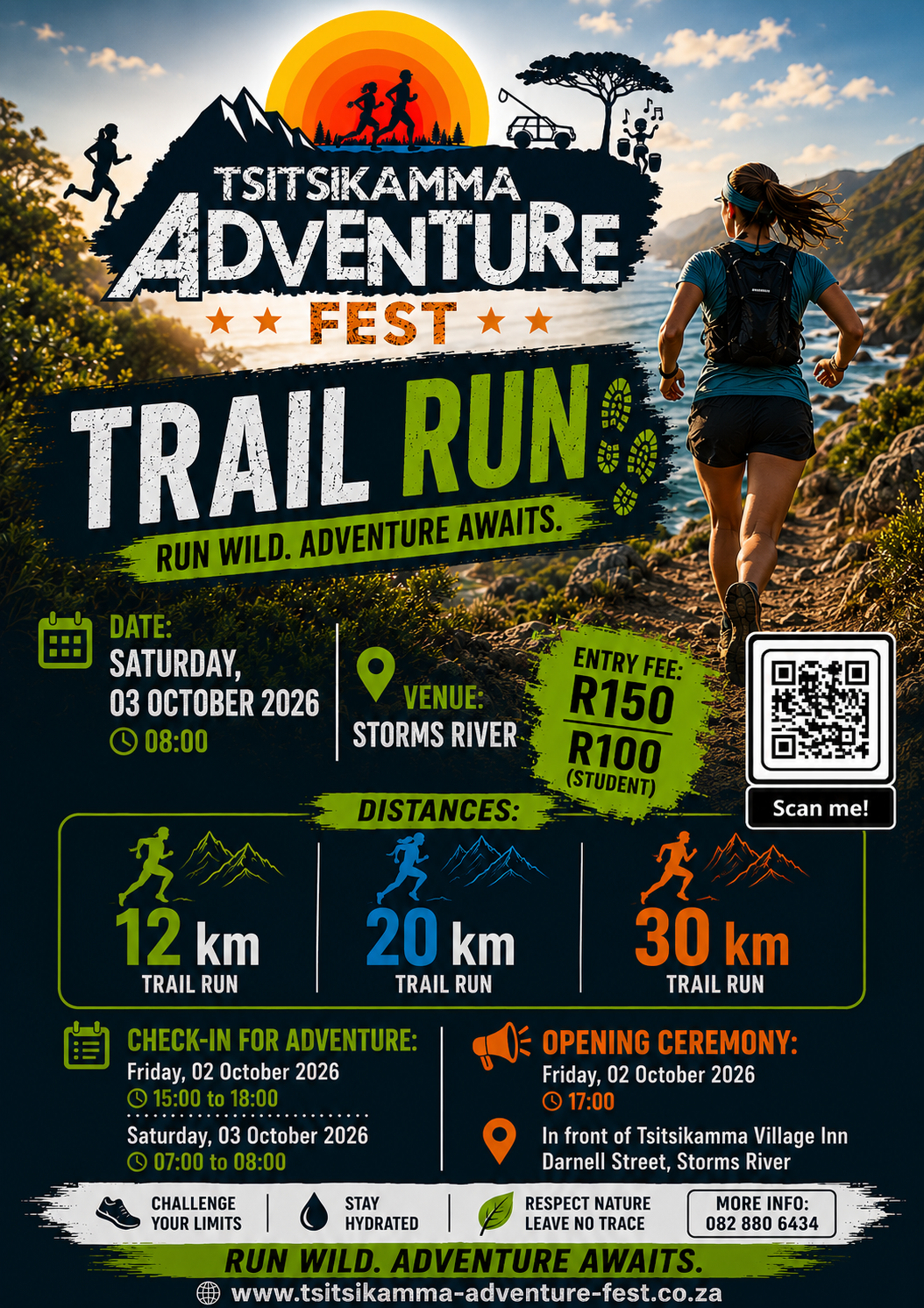 Tsitsikamma Adventure Fest 2026 Trail Run poster